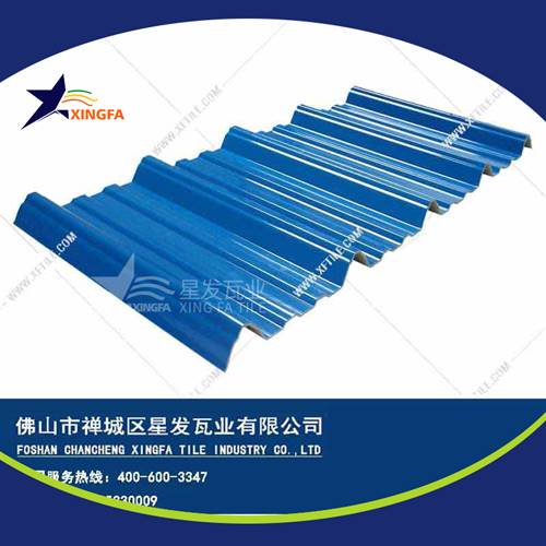 厚度3.0mm蓝色900型PVC塑胶瓦 郴州工程钢结构厂房防腐隔热塑料瓦 pvc多层防腐瓦生产网上销售